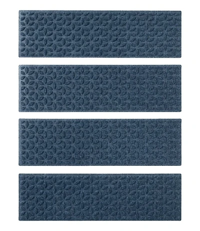 Heavyweight Waterhog Mat, Stair Treads, Set of Four, Blooming Circles