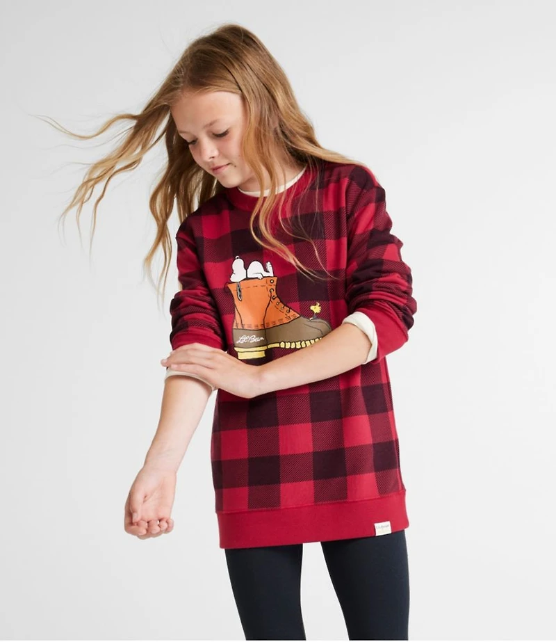 Kids' L.L.Bean x Peanuts Crew Sweatshirt