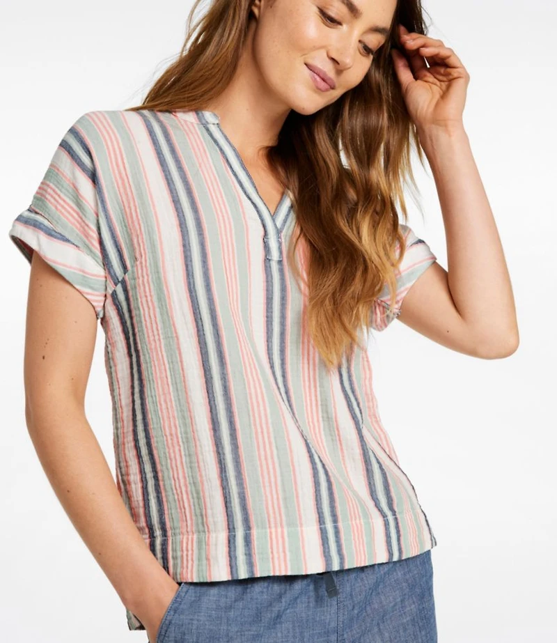 Women's Cloud Gauze Shirt, Short-Sleeve