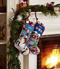 Wooden Stocking Hangers, Set of Two