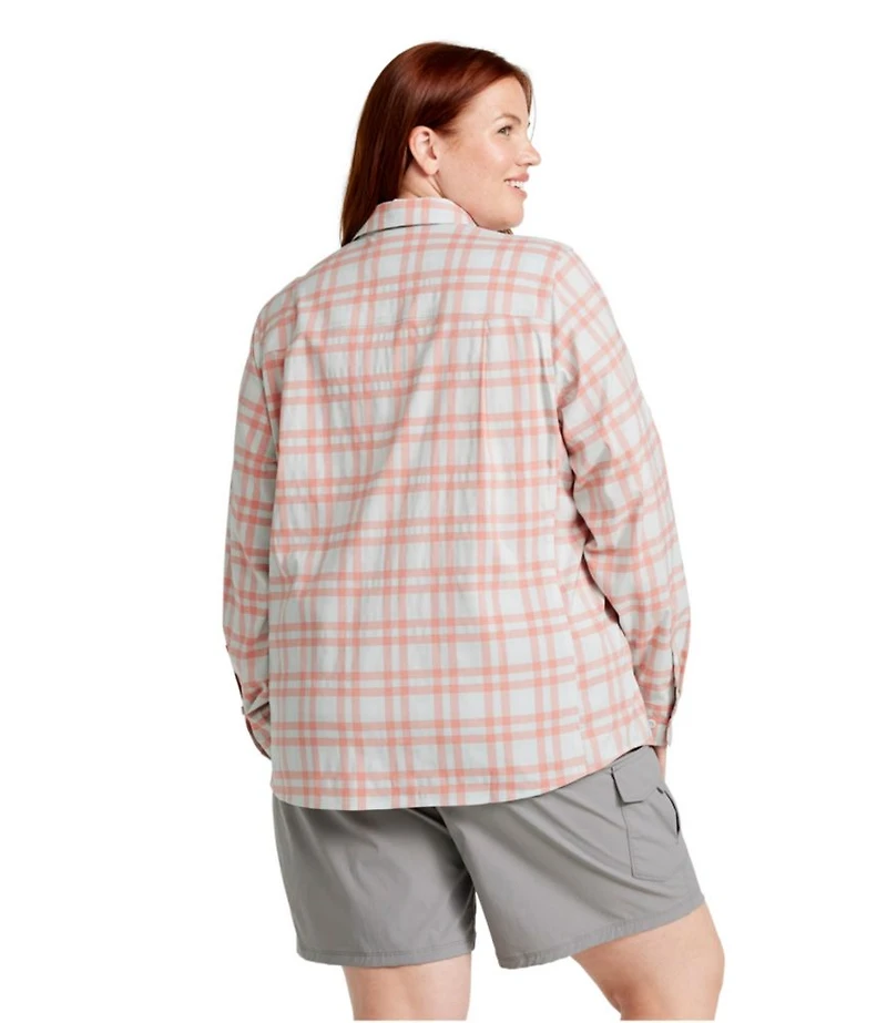 Women's No Fly Zone Long-Sleeve Shirt, Plaid