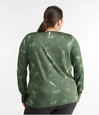 Women's VentureSoft Twist-Front Top, Long-Sleeve Print