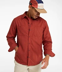 Men's Katahdin Performance Flannel Shirt-Jacket, Hi-Pile Fleece-Lined Solid