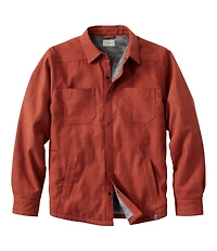 Men's Katahdin Performance Flannel Shirt-Jacket, Hi-Pile Fleece-Lined Solid