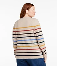 Women's Classic Cashmere Sweater, Crewneck Stripe