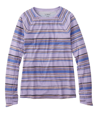 Women's Everyday SunSmart® Tee, Crewneck Long-Sleeve Stripe