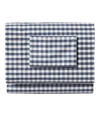 Sunwashed Percale Sheet Collection, Gingham Check