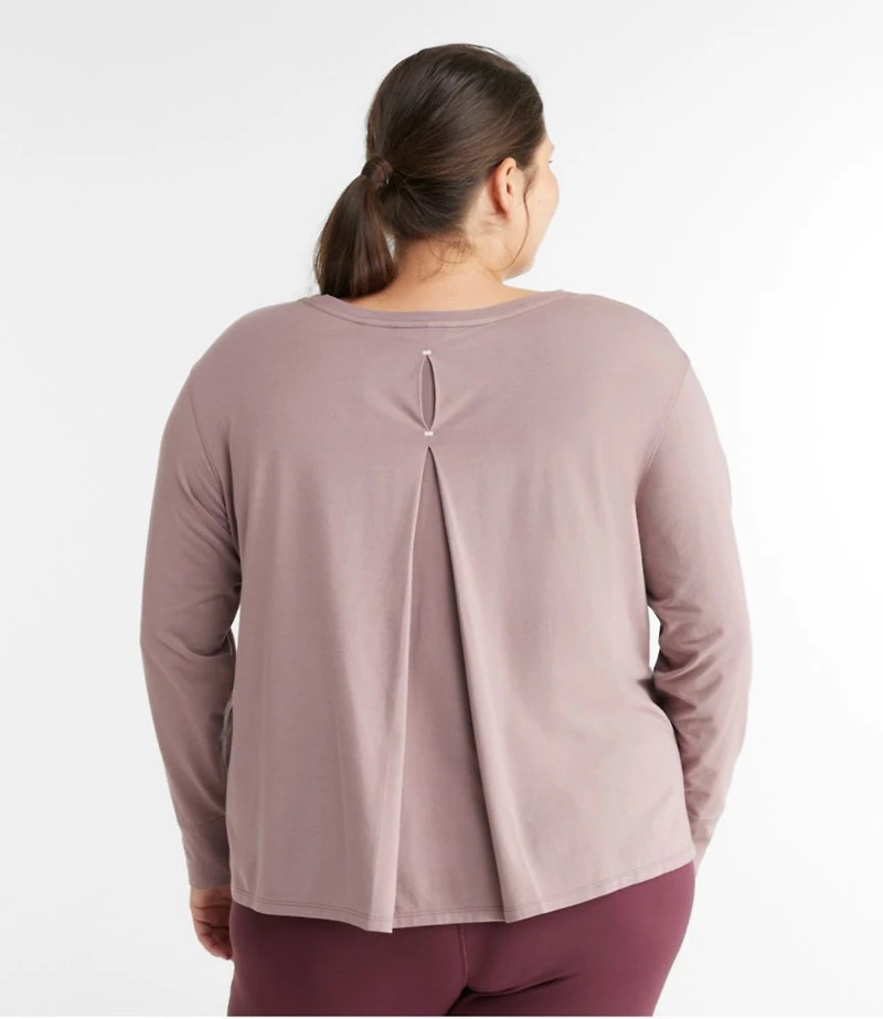 Women's Beyond Soft Tee, Pleat-Back Long-Sleeve