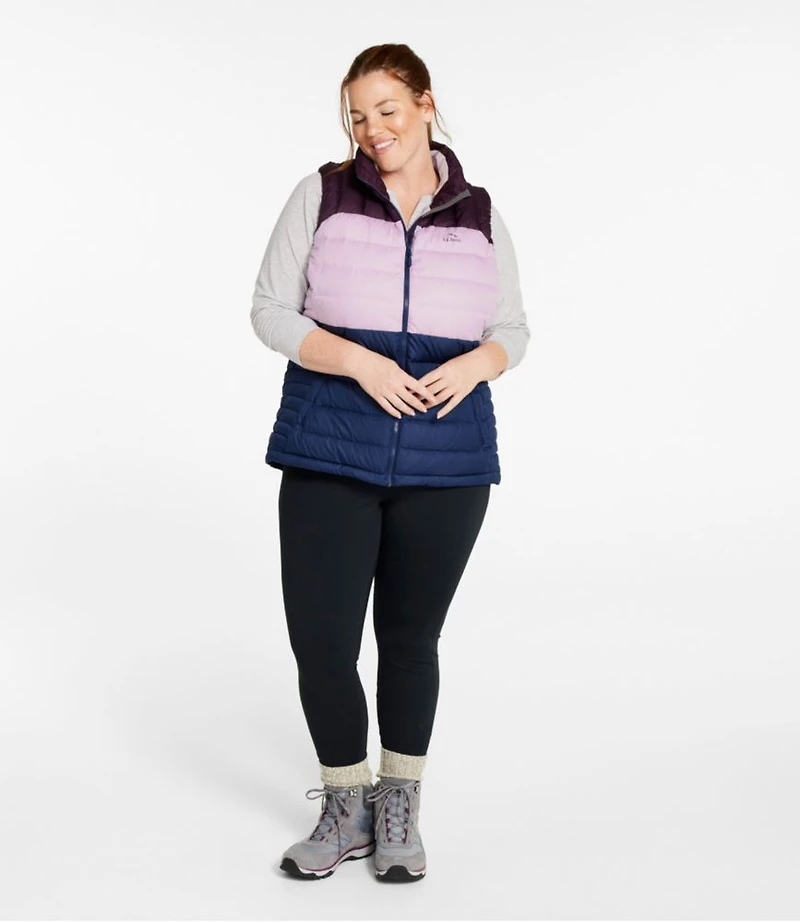 Women's Bean's Down Vest, Colorblock