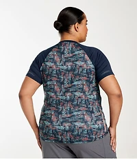 Women's Comfort Cycling Jersey Print Short-Sleeve