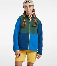 Kids' Mountain Classic Fleece, Hooded Colorblock