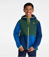 Kids' Mountain Classic Fleece, Hooded Colorblock