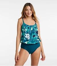 Women's Shaping Swimwear, Blouson Tanksuit Print