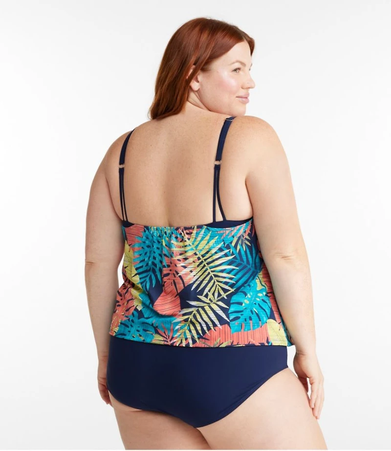 Women's Shaping Swimwear, Blouson Tanksuit Print