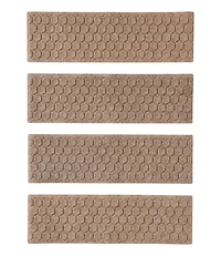 Washable Waterhog Mat, Stair Treads, Set of Four, Honeycomb