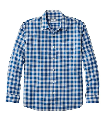 Men's Bean's Wrinkle-Free Everyday Shirt, Traditional Untucked Fit, Plaid, Long-Sleeve