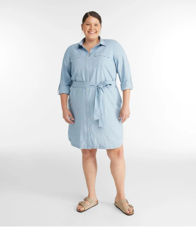 Women's Signature Camp Shirt Dress, Button-Front