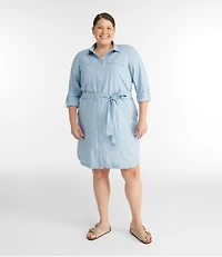 Women's Signature Camp Shirt Dress, Button-Front