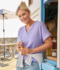 Women's Cloud Gauze Shirt, Short-Sleeve