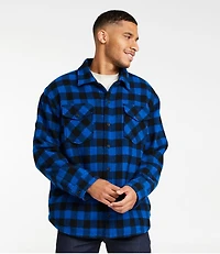 Men's Maine Guide Sherpa Lined Wool Shirt