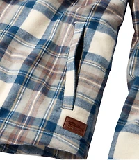 Women's Scotch Plaid Shirt, Sherpa-Lined Mockneck Jacket