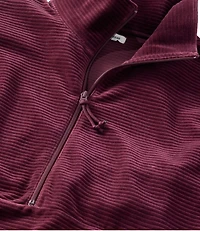 Women's Soft Stretch Corduroy Pullover, Half-Zip