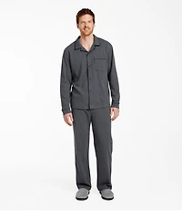 Men's Bean's Cotton Knit Pajamas, Button-Front PJ Set