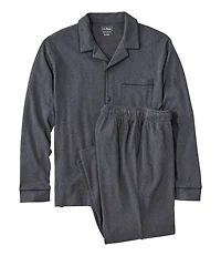 Men's Bean's Cotton Knit Pajamas, Button-Front PJ Set