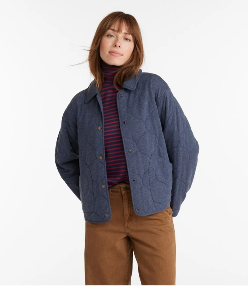 Women's Quilted Knit Jacket