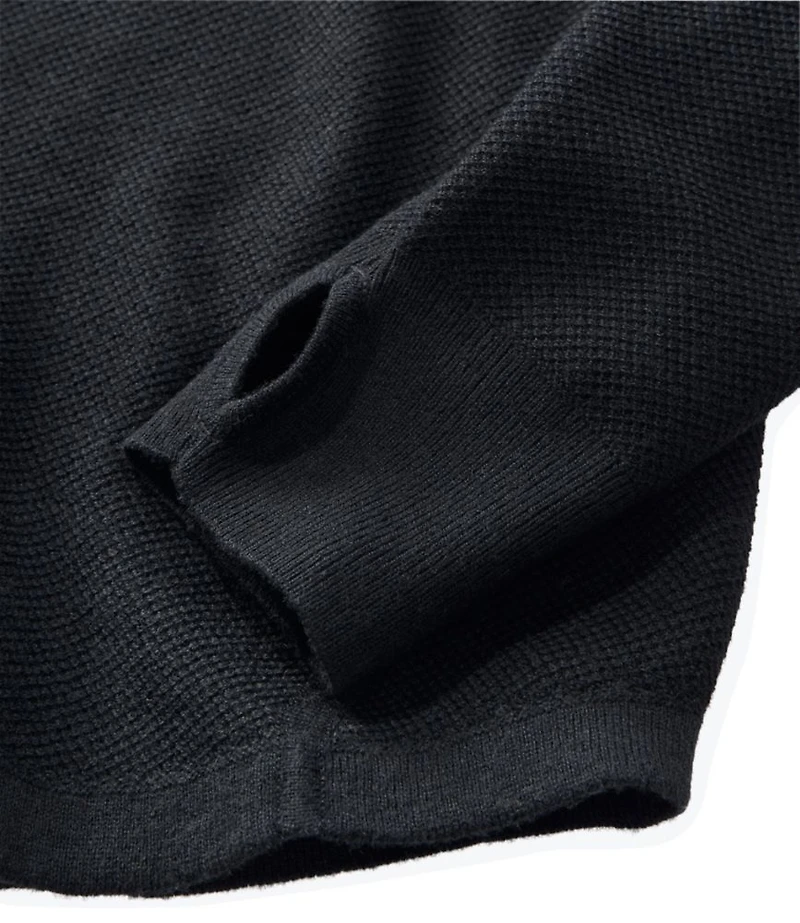 Women's Honeycomb Merino Wool-Blend Sweater, Quarter-Zip