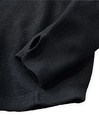 Women's Honeycomb Merino Wool-Blend Sweater, Quarter-Zip