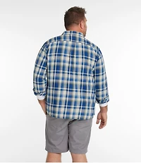 Men's Signature Washed Indigo Shirt, Long-Sleeve