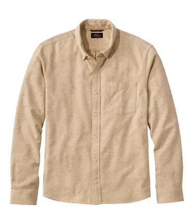Men's Signature Donegal Woven Shirt, Long-Sleeve