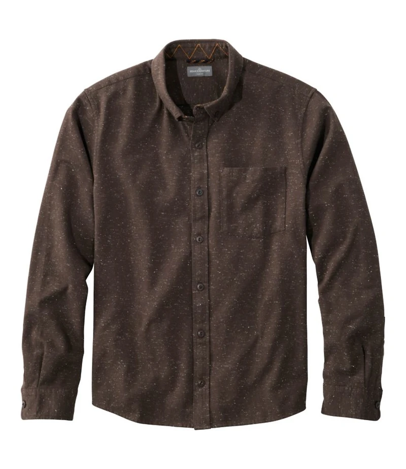 Men's Signature Donegal Woven Shirt, Long-Sleeve