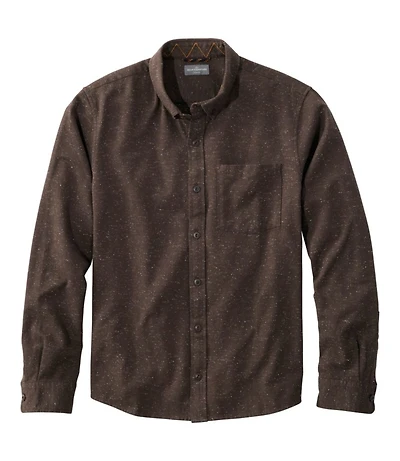 Men's Signature Donegal Woven Shirt, Long-Sleeve