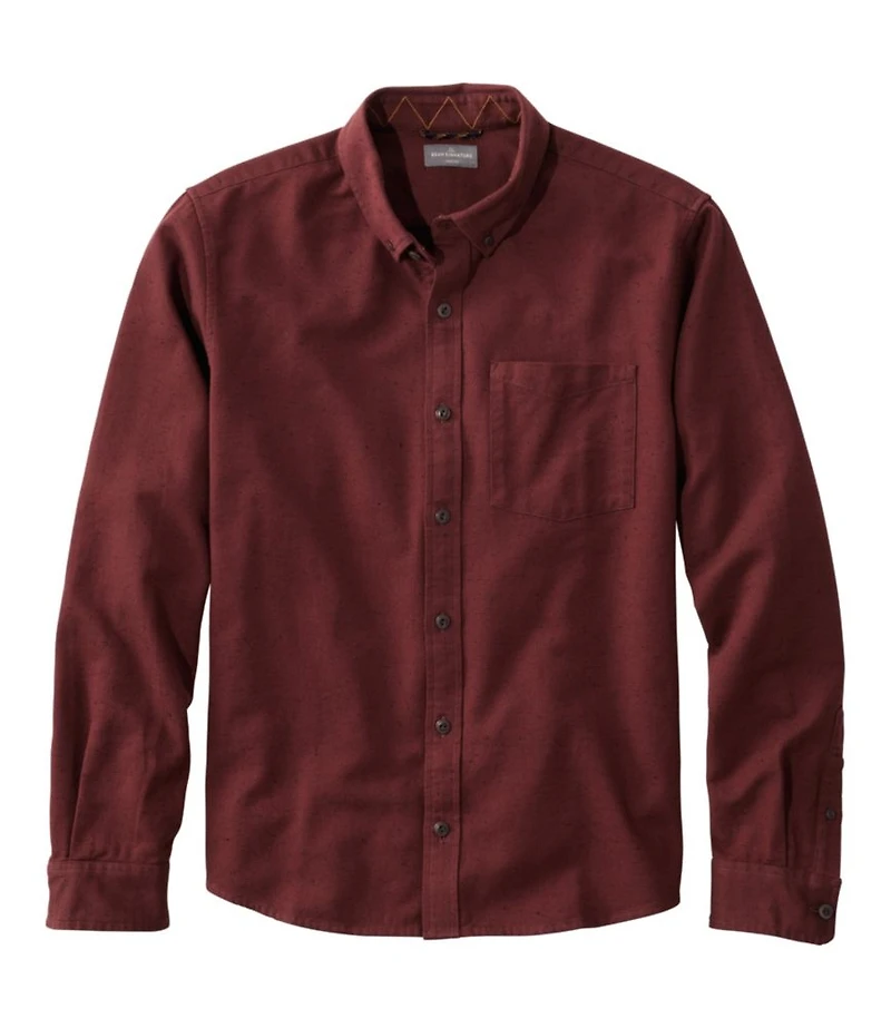 Men's Signature Donegal Woven Shirt, Long-Sleeve