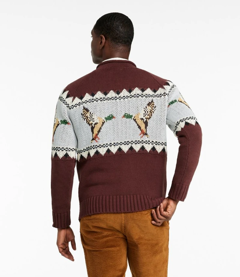 Men's Signature Organic Cotton Rollneck Sweater, Fair Isle