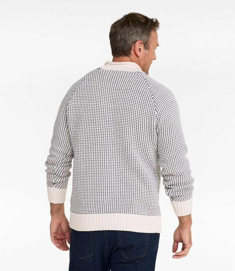 Men's Signature Organic Cotton Rollneck Sweater, Fair Isle