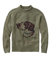 Men's Signature Organic Cotton Rollneck Sweater, Fair Isle