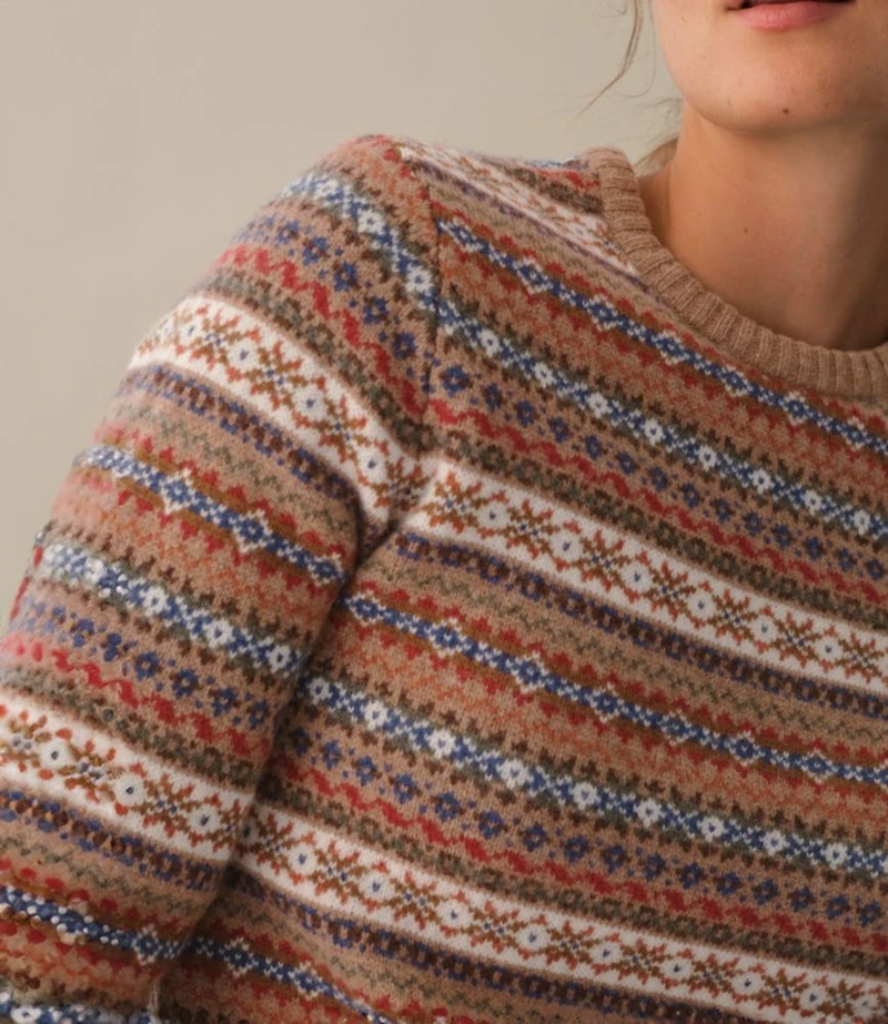 Women's Signature Camp Merino Wool Sweater, Pullover Novelty