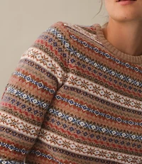 Women's Signature Camp Merino Wool Sweater, Pullover Novelty