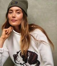 Women's Signature Original Cotton Sweater, Rollneck Novelty