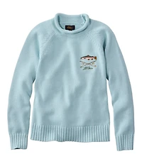 Women's Signature Original Cotton Sweater, Rollneck Novelty