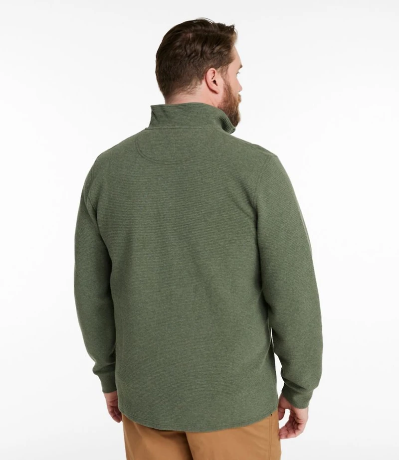 Men's Lakewashed Double-Knit Quarter-Zip Pullover