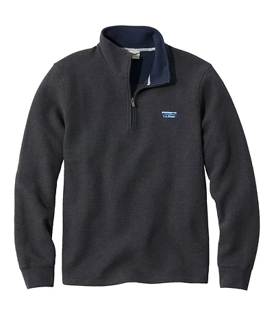 Men's Lakewashed Double-Knit Quarter-Zip Pullover