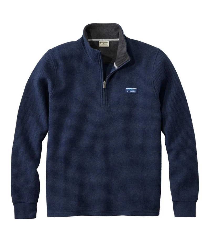 Men's Lakewashed Double-Knit Quarter-Zip Pullover