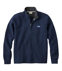 Men's Lakewashed Double-Knit Quarter-Zip Pullover