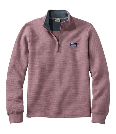 Men's Lakewashed Double-Knit Quarter-Zip Pullover