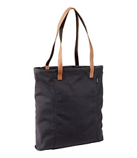 Leather-Handle Essential Tote Bag