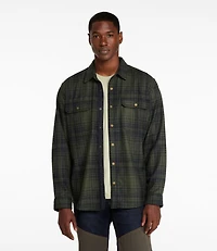 Men's Maine Guide Lightweight Merino Wool Field Shirt, Plaid